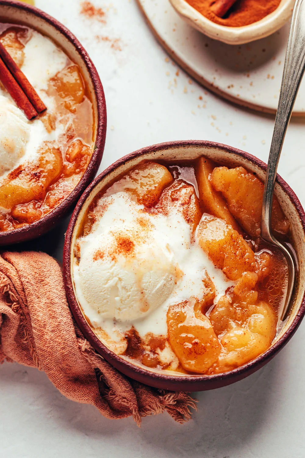 Professional food photography of Instant Pot Spiced Apples 11 for A Spicy Perspective by Ana Stanciu - featuring a clean and airy aesthetic.