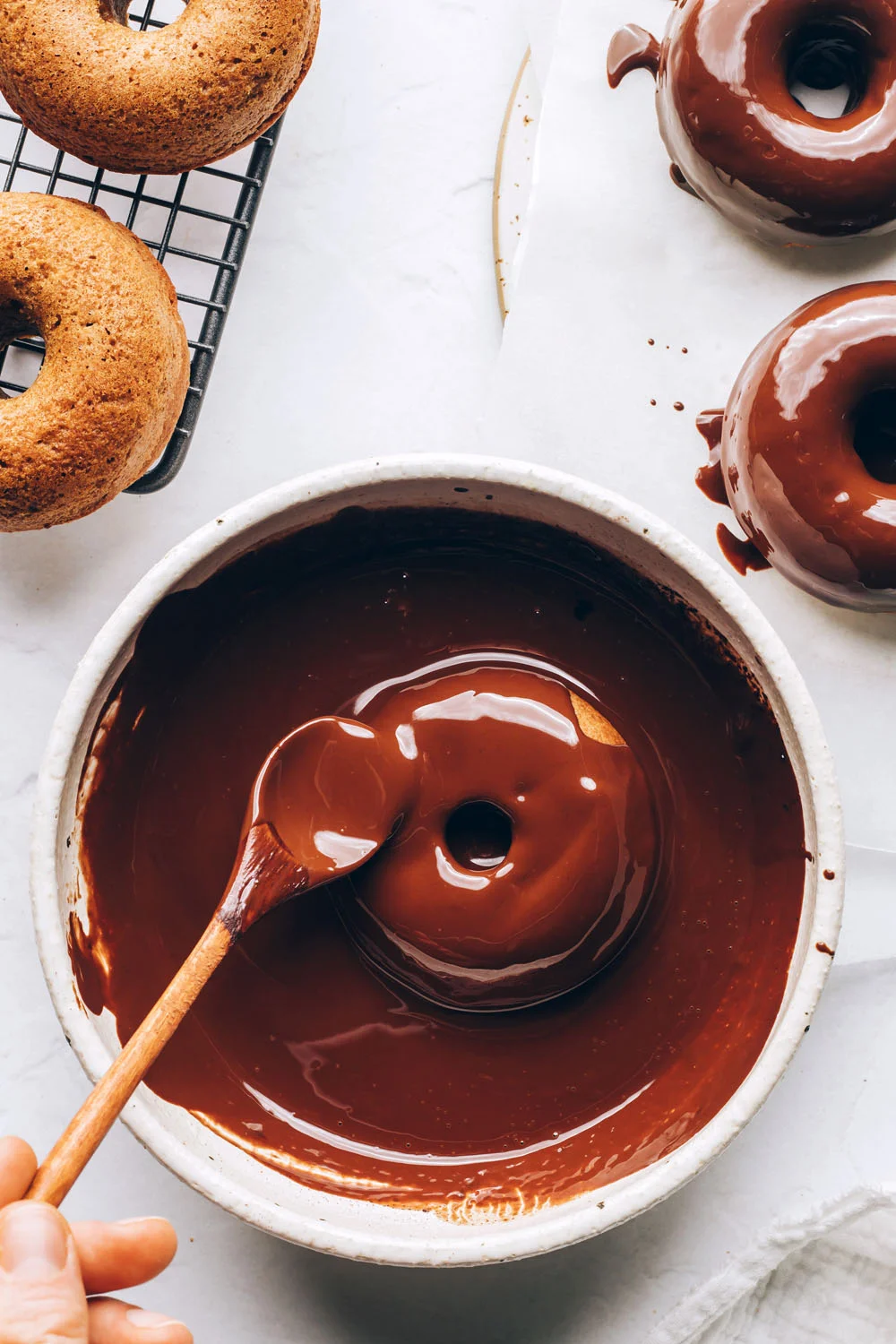 Eating Bird Food Baked Chocolate Donuts 8 - Food styling and photography by Ana Stanciu - highlighting fresh ingredients and bright lighting.