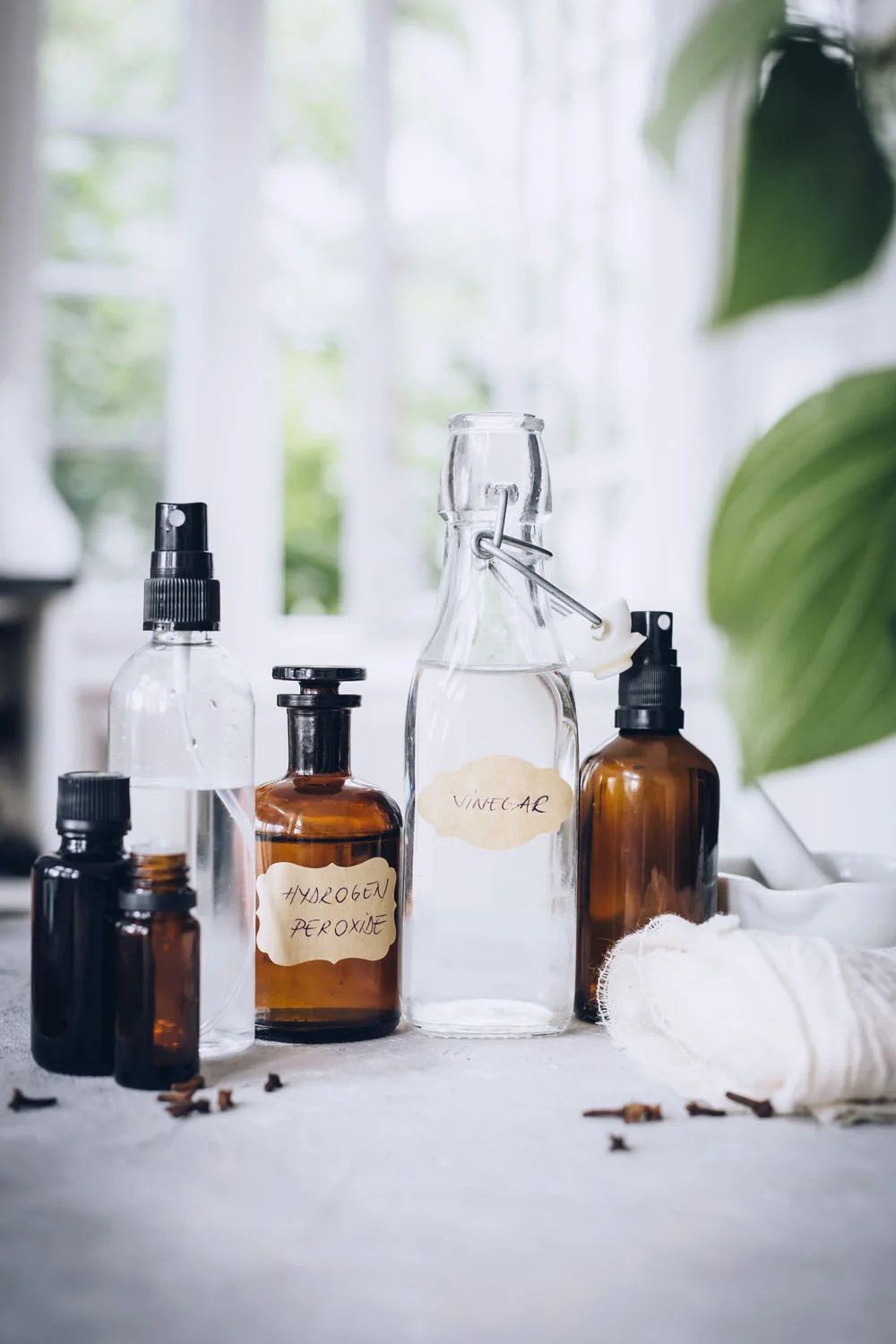 Hello Glow Homemade Vinegar Cleaner - Food styling and photography by Ana Stanciu - focusing on textures and natural colors.